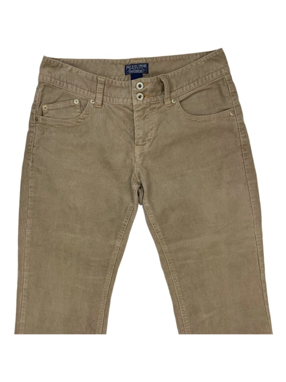 Polo Ralph Lauren Wendy Jean Corduroy Pants 6 Tan Bootcut - Picture 8 of 14